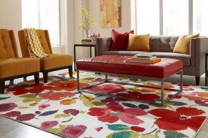 Bright Floral Area Rug | BFC Flooring Design Centre