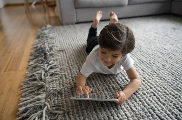 Girl lying on rug | BFC Flooring Design Centre